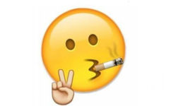 得瑟的抽烟 - emoji表情