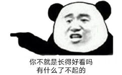 你不就是长得好看吗有什么了不起的