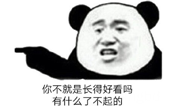 你不就是长得好看吗有什么了不起的