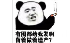 有图都给我发啊留着做着遗产?(熊猫头)