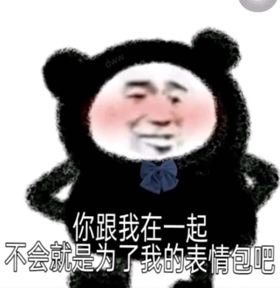 dww 你跟我在一起不会就是为了我的表情包吧