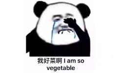 我好菜啊 I am so vegetable(熊猫头)