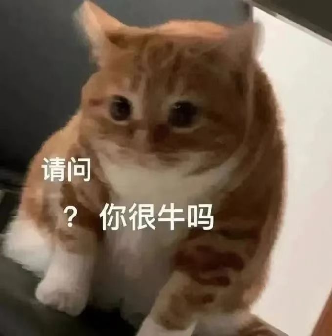 请问?你很牛吗 - 猫猫狗狗表情包