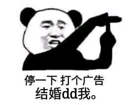 停一下，打个广告 结婚 dd我