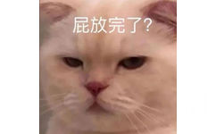 屁放完了?(猫咪表情包)