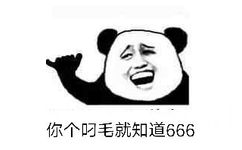 你个叼毛就知道666