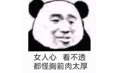 女人心看不透都怪胸前肉太厚