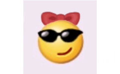 蝴蝶结 emoji 小黄脸 - 猛男必备可爱表情包