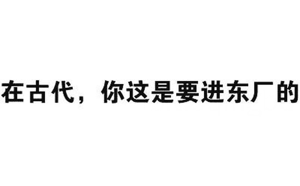 在古代，你这是要讲东厂的 - 给你的胸胸打分（文字表情）