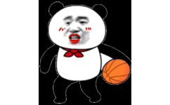 熊猫头打篮球 GIF 动图表情包