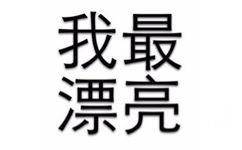 我最漂亮 - 简单的文字表情