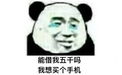 能借我五千吗，我想买个手机