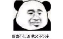 我也不知道，我又不识字