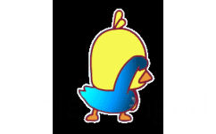 抖音小黄鸭穿阿迪达斯跳舞 GIF - 一组非常时尚的跳舞鸭