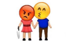 老婆，不要生气嘛，拿刀不好哦 - emoji肌肉