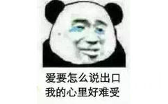 爱要怎么说出口我的心里好难受