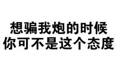 想骗我炮的时候，你可不是这个态度 - 斗图骂人纯文字表情