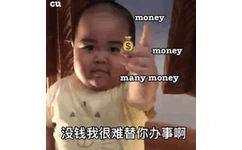 money money 没钱我很难替你办事啊（印尼小胖 TATAN 动图表情包）