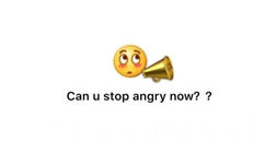 Can u stop angry now? - 一波英文表情包