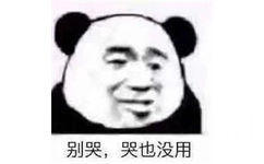 别哭,哭也没用