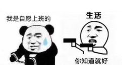 我是自愿上班的。生活：你知道就好