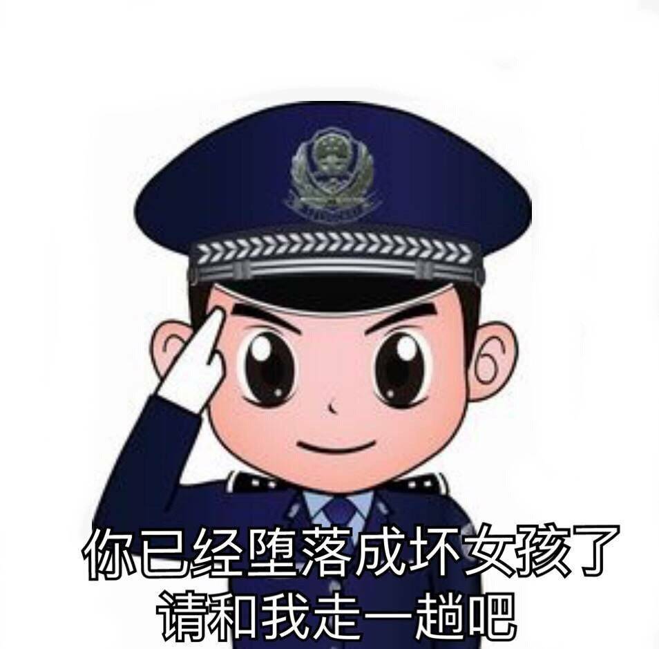 你已经堕落成坏女孩了 请和我走一趟吧 - 互联网非法外之地表情包系列