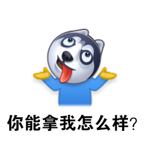 你能拿我怎么样？ - 二哈表情包