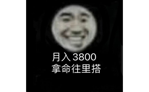 月入3800拿命往里搭