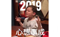 心想事成(假笑男孩 Gavin) - 新年到，拜年表情包走起！