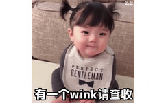 有一个 wink 请查收