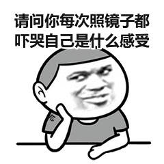 请问你每次照镜子都吓哭自己是什么感受