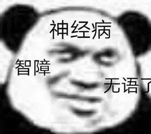 神经病智障无语