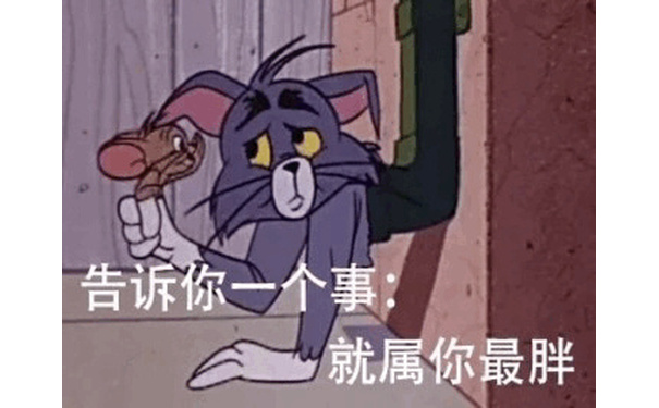 告诉你一个事就属你最胖 - Tom &amp; Jerry 真是一对欢喜冤家了