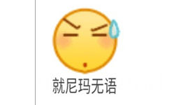 就尼玛无语 - emoji 小黄脸表情包