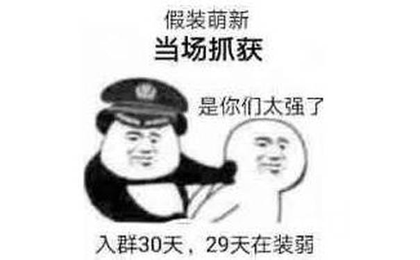 假装萌新当场抓获是你们太强了入群30天,29天在装弱