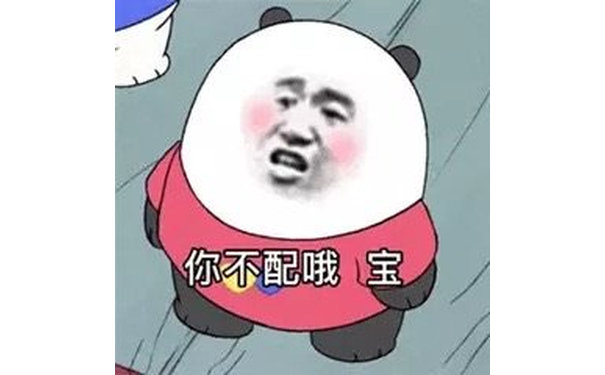 你不配哦宝