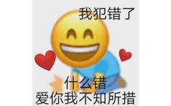 我犯错了什么错爱你我不知所措 - 土味表情包