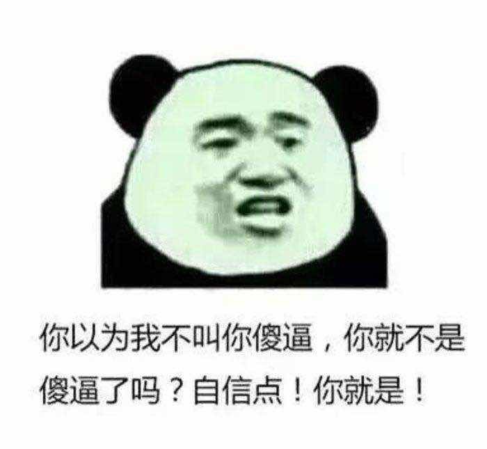 你以为我不叫你傻逼,你就不是傻逼了吗?自信点!你就是!