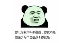 你以为我不叫你傻逼,你就不是傻逼了吗?自信点!你就是!