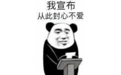 我宣布从此封心不爱