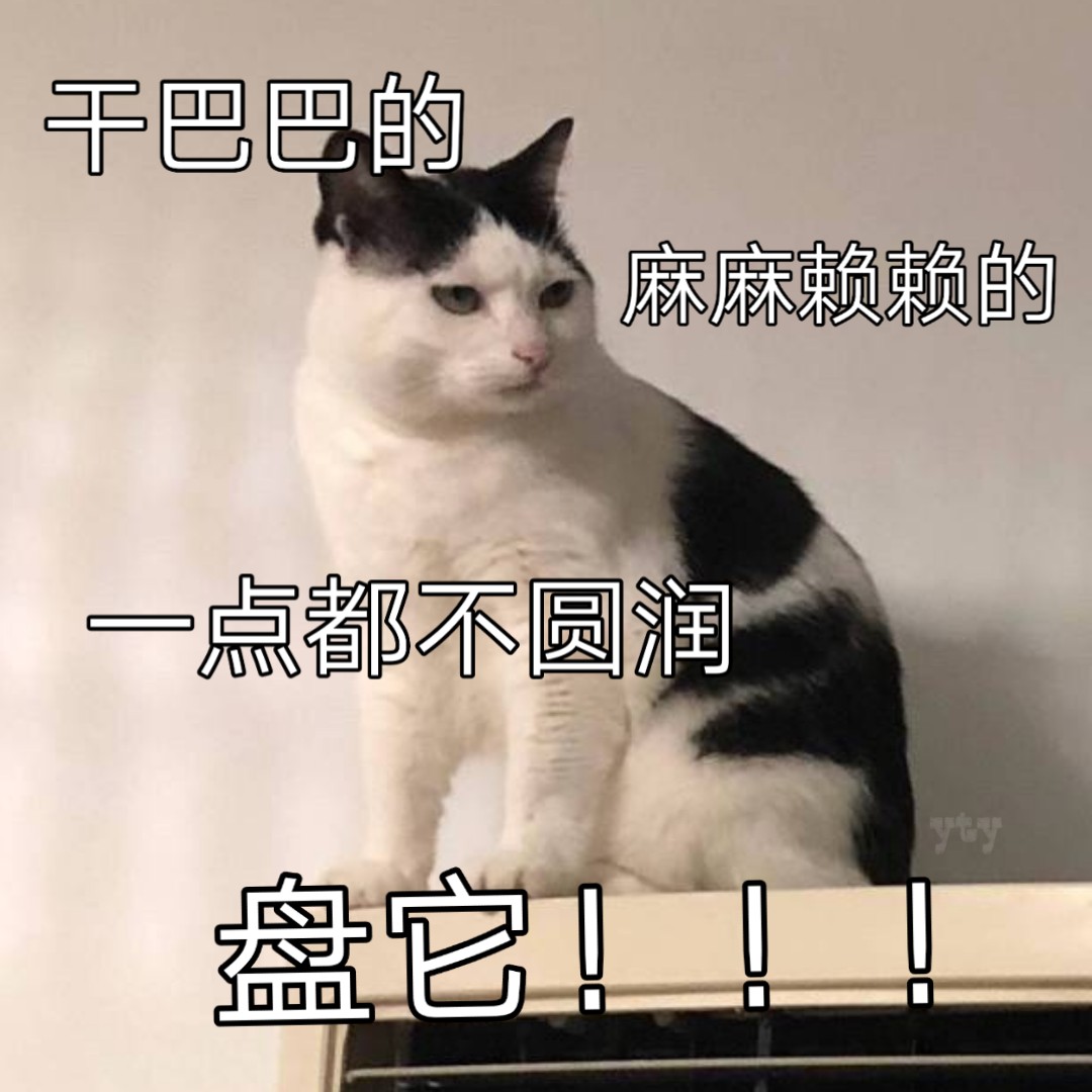 巴的麻麻赖负赖的点都不圆润盘它!!(猫咪)