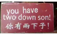 you have two down son !你有兩下子!