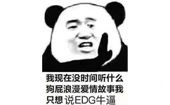 我现在没时间听什么狗屁浪漫爱情故事我只想说EDG牛逼 - EDG冠军表情包