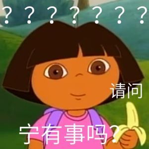 ???????请问宁有事吗 - 爱探险的朵拉表情包