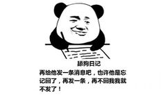 舔狗日记：再给他发一条消息吧，也许他是忘记回了，再发一条，再不回我我就不发了！