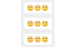 笑脸 emoji 滚动循环文字动图表情包