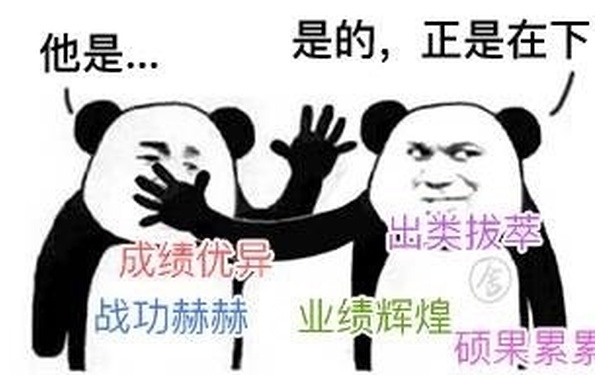 他是...是的，正是在下。 成绩优异 出类拔萃 - 是的，正是他 ​