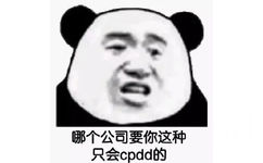 哪个公司要你这种只会cpdd的