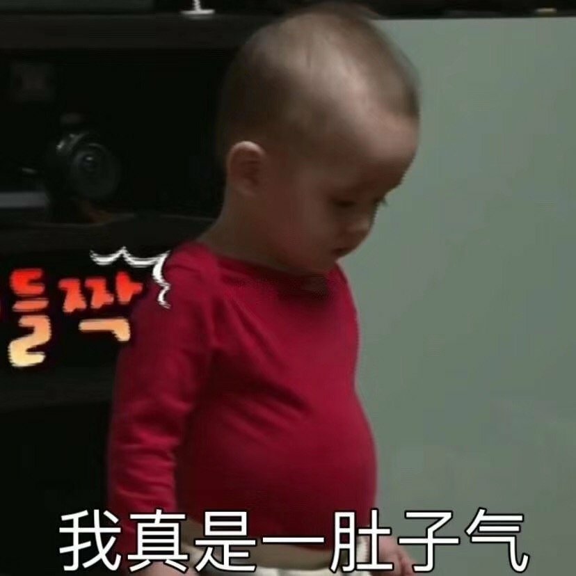 我真是一肚子气啊