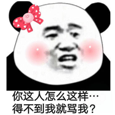 你这人怎么这样得不到我就骂我?